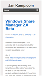 Mobile Screenshot of jankamp.com
